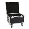 ROADINGER Flightcase 4x LED IP PAR 7x8W QCL/7x9W SCL with wheels