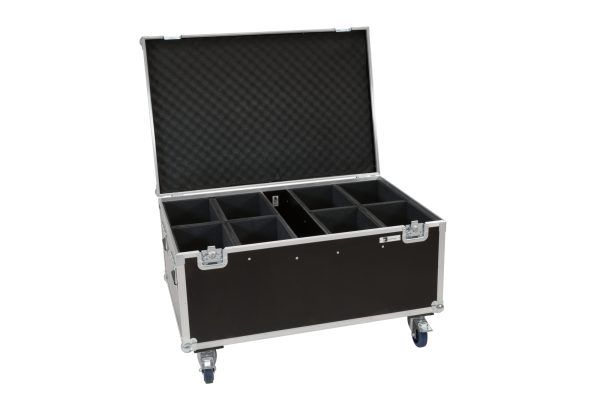 Gurulós szállítóláda kültéri spotlámpához ROADINGER Flightcase 8x LED IP PAR 12x8W QCL/12x9 SQL Spot with wheels