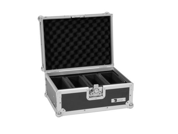 Szállítóbox akkumulátoros flat spotlámpákhoz ROADINGER Flightcase EC-4AC 4x AKKU Flat Light Series