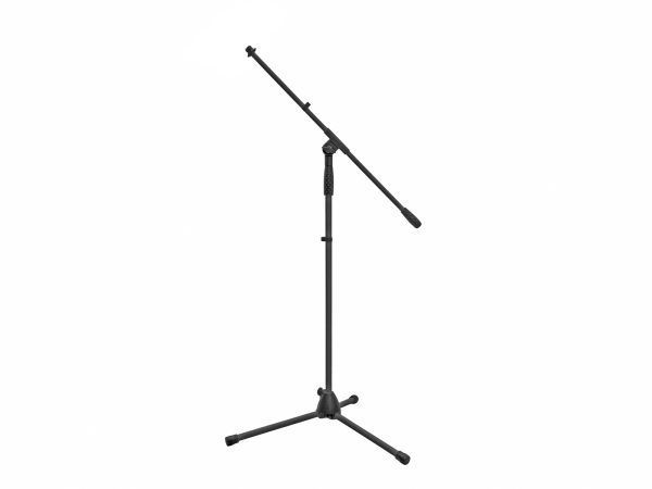 Mikrofonállvány állítható tripoddal OMNITRONIC Microphone Tripod MS-1B with Boom Arm black