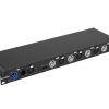 DMX jel elosztó 3pin EUROLITE DMX Power Splitter 4x4 3-pin XLR