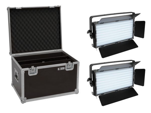 EUROLITE 2x derítőfény szett EUROLITE Set 2x LED PLL-480 QCL Panel + Case