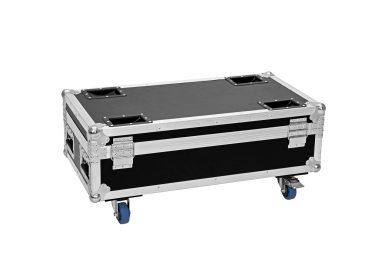 ROADINGER Flightcase 6x AKKU IP UP-4 Plus HCL Spot WDMX with Charging Function