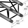 ALUTRUSS QUADLOCK GL400-500 4-way cross beam