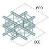 ALUTRUSS QUADLOCK GL400-C41 4-Way Junction