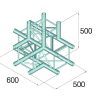 ALUTRUSS QUADLOCK GL400-T42 4-Way Junction