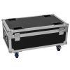 ROADINGER Flightcase 4x LED CLS-18 QCL RGB/WW