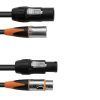 EUROLITE Combi Cable DT-2 DMX IP T-Con/3 Pin XLR 5m