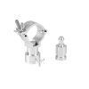 EUROLITE TPZ-1 Clamp with TV-pin silver