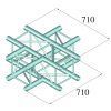 ALUTRUSS QUADLOCK ROAD S6082C-41 4-Way Cross Piece