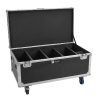 ROADINGER Flightcase 4x Multiflood IP 18x10W RGBW Wash CRMX with wheels