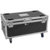 ROADINGER Flightcase 4x Multiflood IP 18x10W RGBW Wash CRMX with wheels