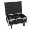 ROADINGER Flightcase 6x AKKU IP TL-3 QCL Trusslight CRMX with charging function and wheels