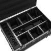 ROADINGER Flightcase 6x AKKU IP TL-3 QCL Trusslight CRMX with charging function and wheels