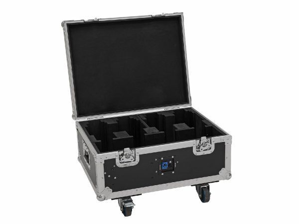 ROADINGER Flightcase 4x AKKU MBT-3 with wheels and charging function