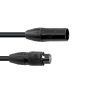 EUROLITE DMX cable SEC-1 IP65 3pin 1m bk