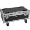 ROADINGER Flightcase 6x AKKU UP-4 QCL Spot QuickDMX MK2 with charging function and wheels
