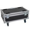 ROADINGER Flightcase 6x AKKU UP-4 QCL Spot QuickDMX MK2 with charging function and wheels