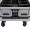 ROADINGER Flightcase 6x AKKU UP-4 QCL Spot QuickDMX MK2 with charging function and wheels