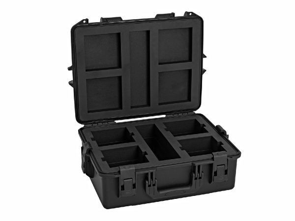 ROADINGER Plastic Case for 4x AKKU UP-4 QCL Spot QuickDMX MK2