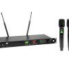 OMNITRONIC UHF-602 2-channel Wireless Mic System 520-554 MHz