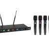 OMNITRONIC UHF-604 4-channel Wireless Mic System 823-832/863-865 MHz