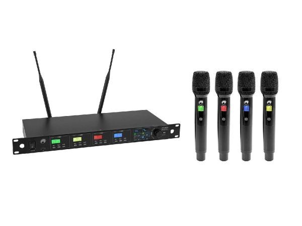 OMNITRONIC UHF-604 4-channel Wireless Mic System 520-554 MHz