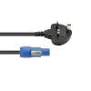 EUROLITE P-Con Power Cable 3x 1.0mm2 1.2m with UK Plug