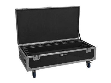 ROADINGER Flightcase 8x AKKU IP Pixel Tube 360° PRO CRMX with charging function and wheels