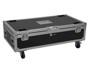 ROADINGER Flightcase 8x AKKU IP Pixel Tube 360° PRO CRMX with charging function and wheels