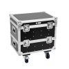 ROADINGER Flightcase 8x IP PIX Strobe RGB CW+WW with wheels