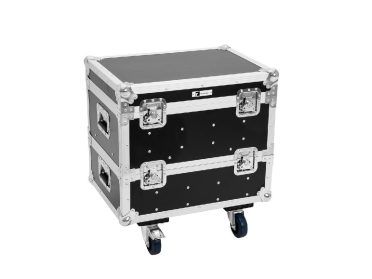 ROADINGER Flightcase 8x IP PIX Strobe RGB CW+WW with wheels