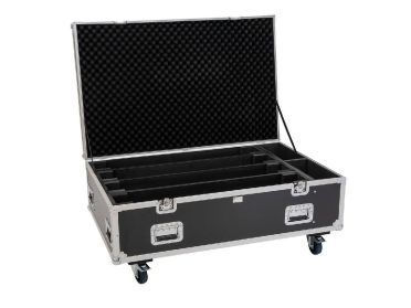 ROADINGER Flightcase PRO 4x LED BAR-8 SWING with wheels