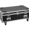 ROADINGER Flightcase PRO 4x LED BAR-8 SWING with wheels