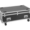 ROADINGER Flightcase PRO 4x LED BAR-8 SWING with wheels